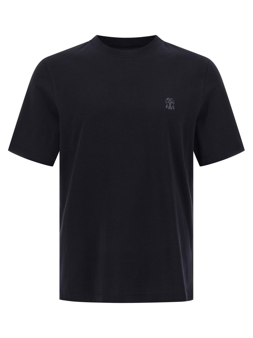 Brunello Cucinelli Logo Print T-Shirt
