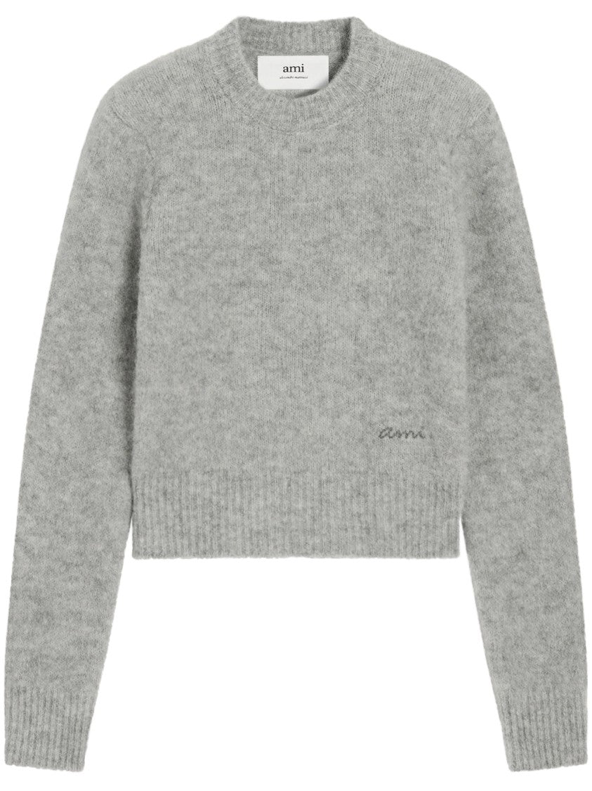 Ami Alpaca Blend Knit Sweater