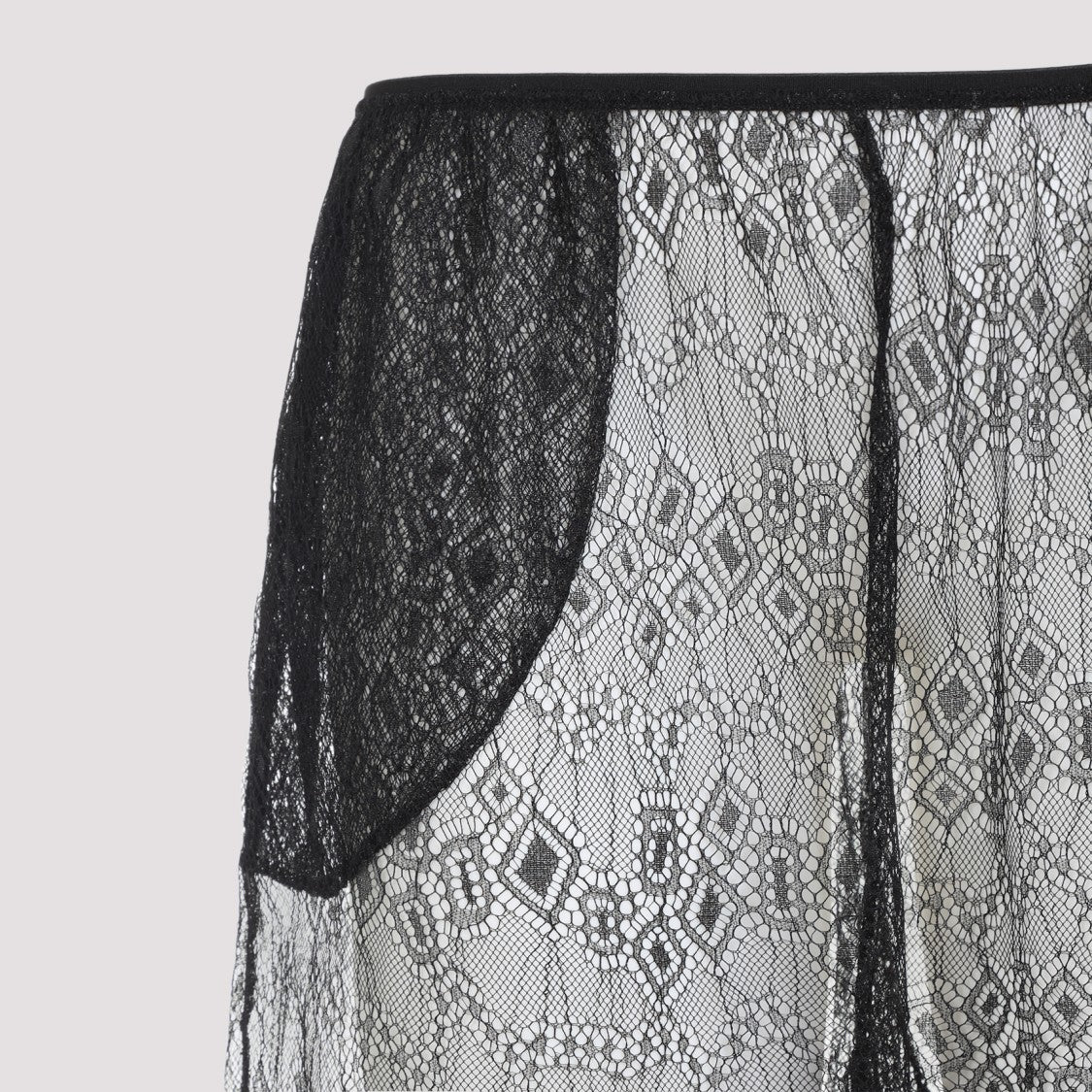 The Frankie Shop Black Orissa Lace Ballon Pants