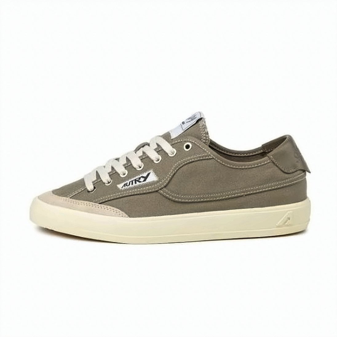 Autry Low-Top Suede And Canvas Sneakers With Rubber Sole