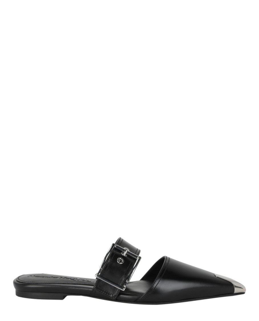 Alexander Mcqueen Punk Leather Flats