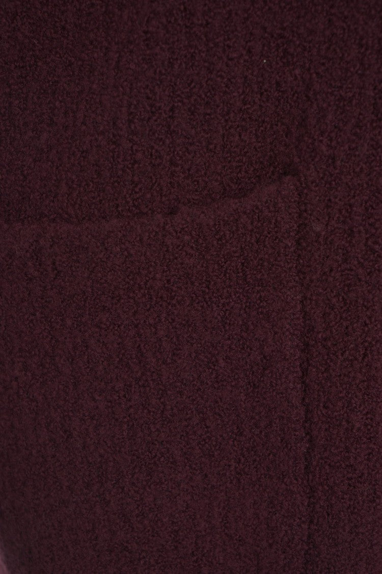 Paolo Pecora Textured Knit Cardigan With Deep V-Neck