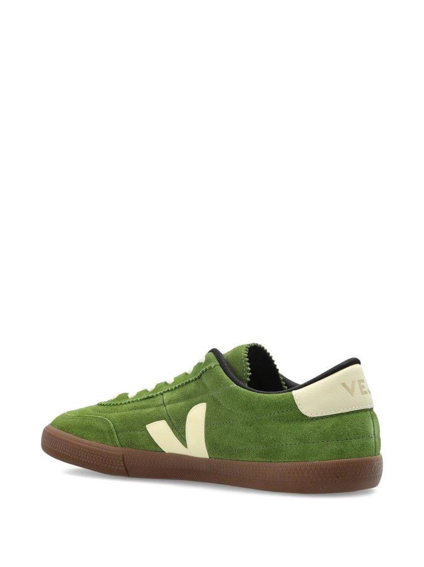 Veja Green Suede Panenka Low Top Sneakers
