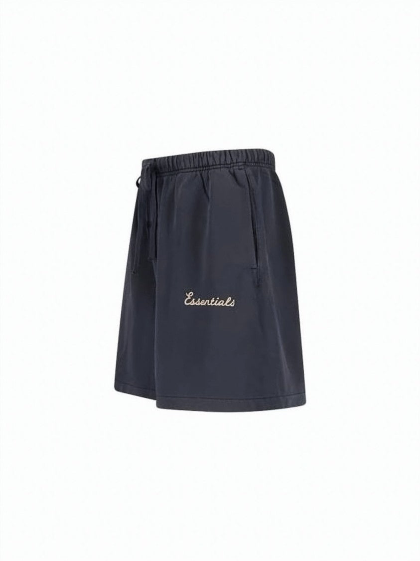 Fear Of God Relaxed Fit Blue Cotton Shorts