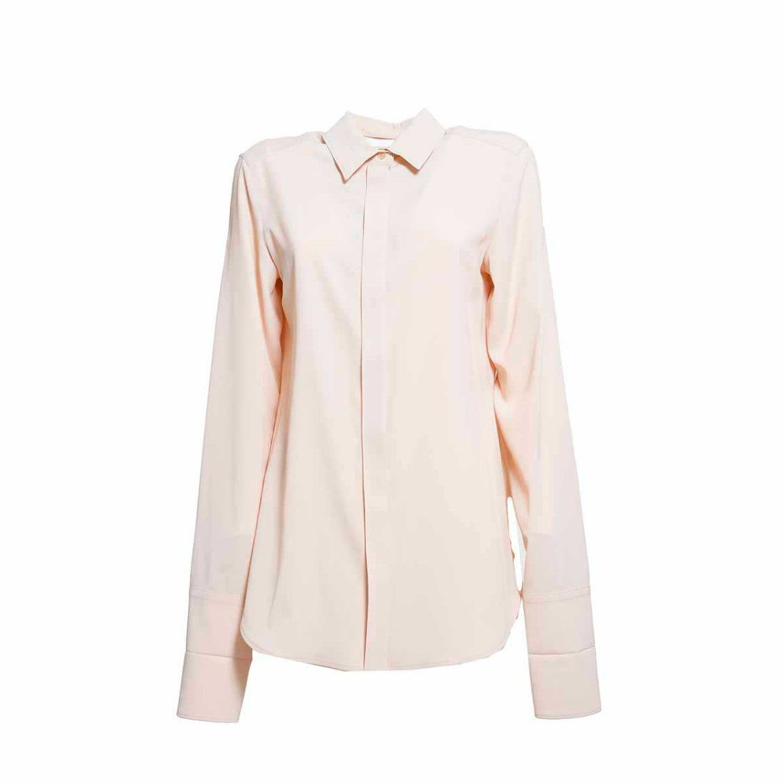 Sportmax Silk-Blend Classic Shirt With Notched Collar
