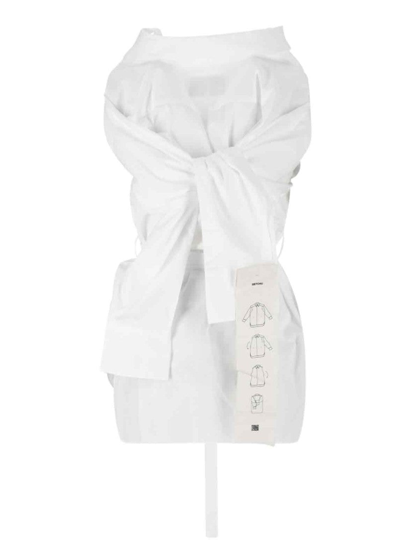 Setchu Geisha' Convertible Shirt – White