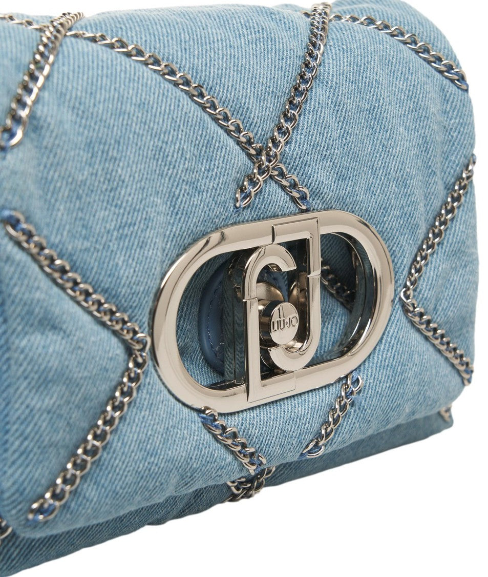 Liu Jo Lapuffy' Denim Shoulder Bag
