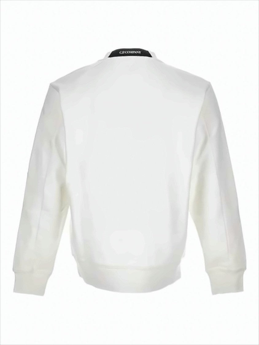 C.P. Company Long-Sleeve Minimalist Cotton T-Shirt With Zippered Pocket