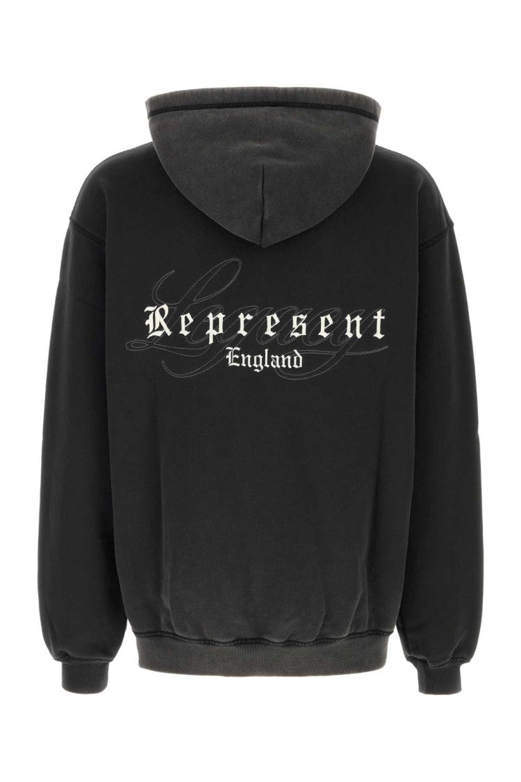 Represent Black Cotton Oversize England Legacy Sweatshirt