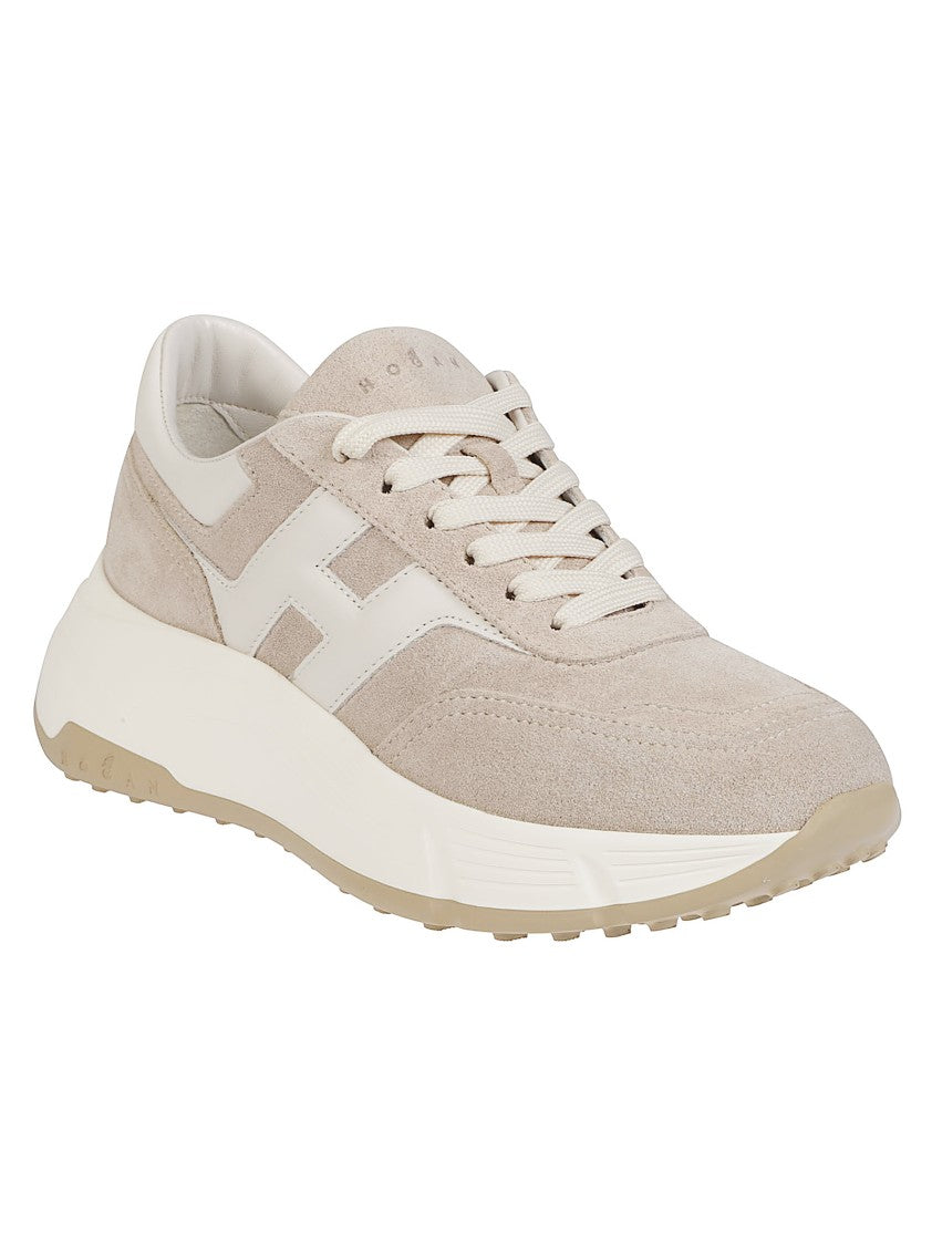 Hogan H669 Calf Leather Lace Up Sneakers