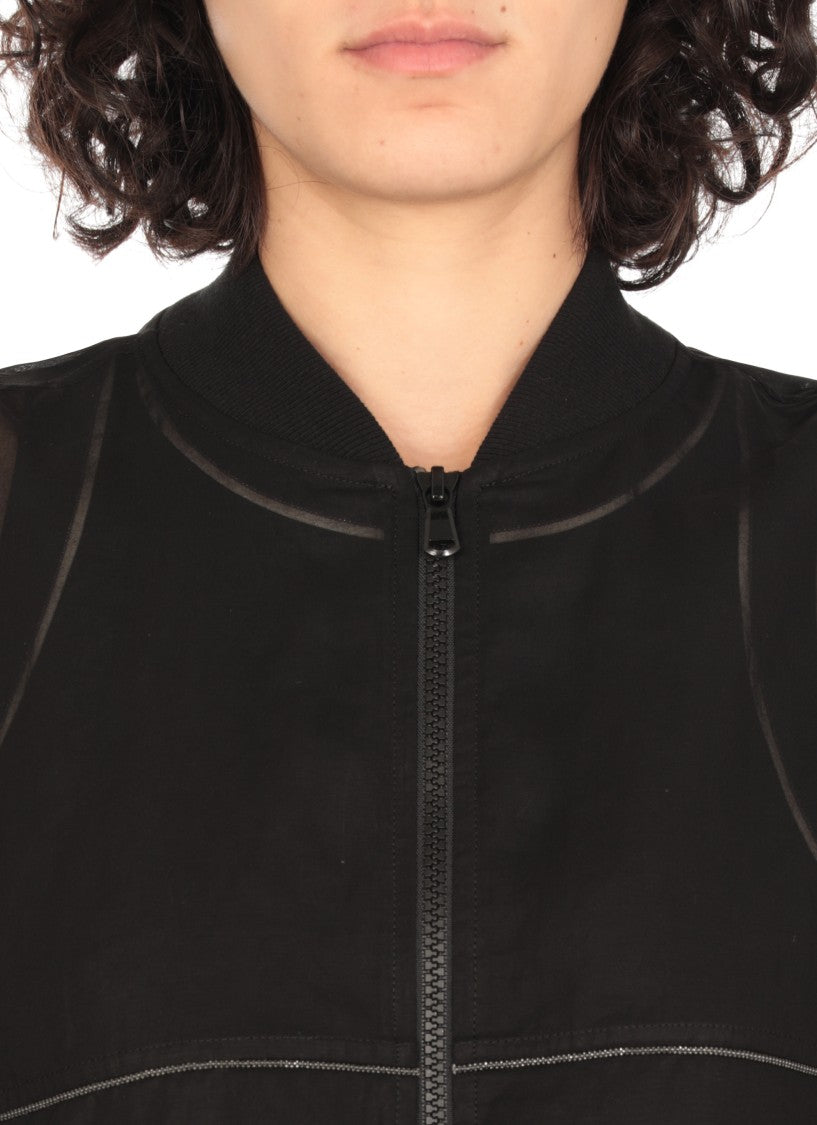 Brunello Cucinelli Black Cotton Bomber Jacket