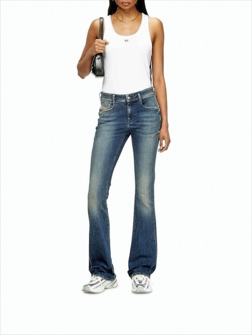Diesel Bootcut Jeans With Classic Five-Pocket Design