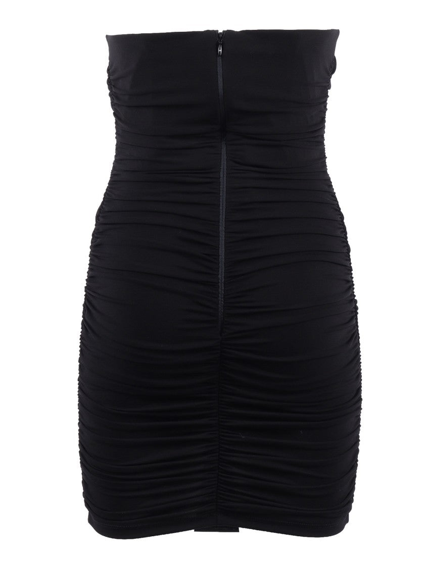 Elisabetta Franchi Strapless Ruched Mini Dress