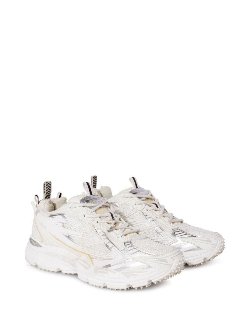 Off-White Pristine White Off-White Sneakers With Textured Upper