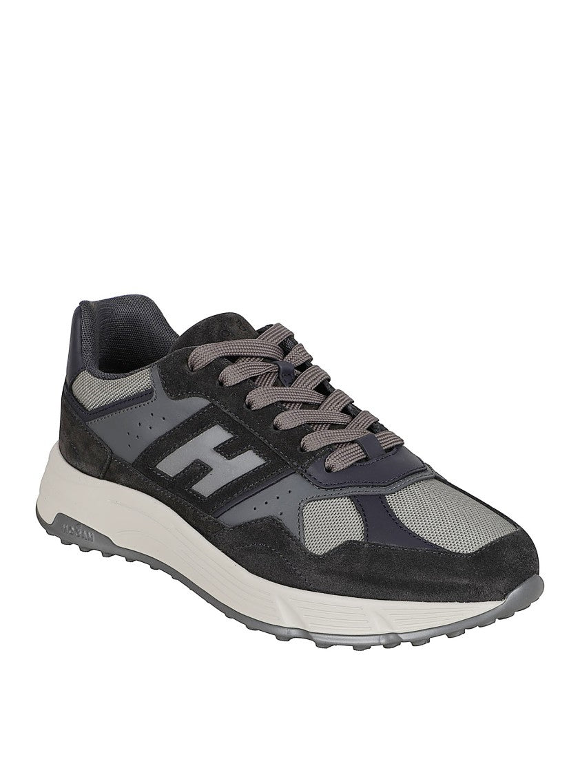 Hogan Suede And Mesh Sneakers