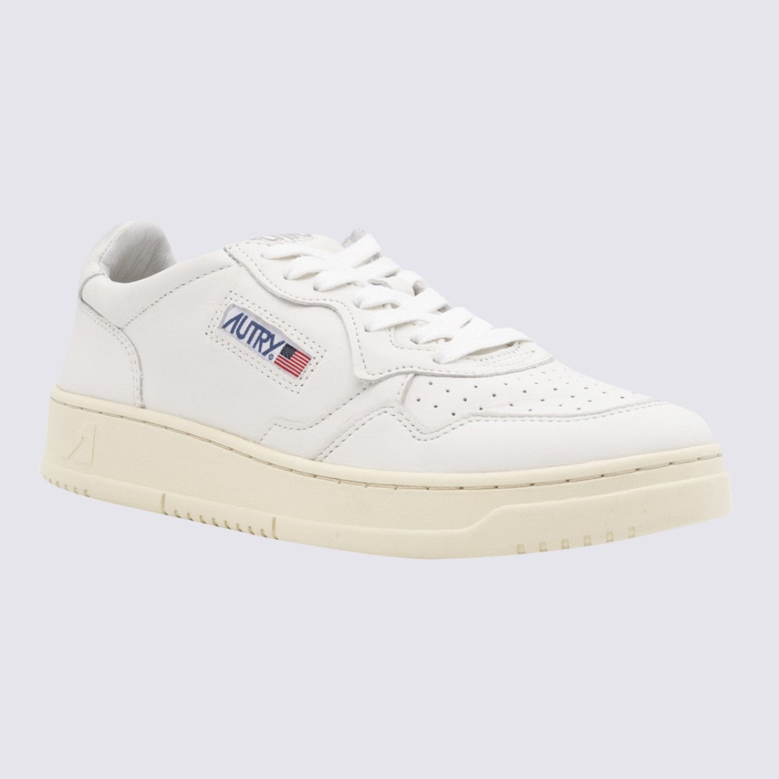 Autry Minimalist White Sneakers With Classic Lace-Up Closure