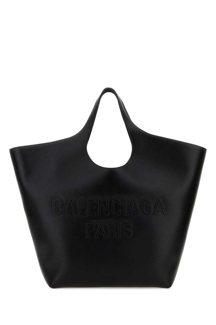 Balenciaga Black Leather Large Mary-Kate Shopping Bag