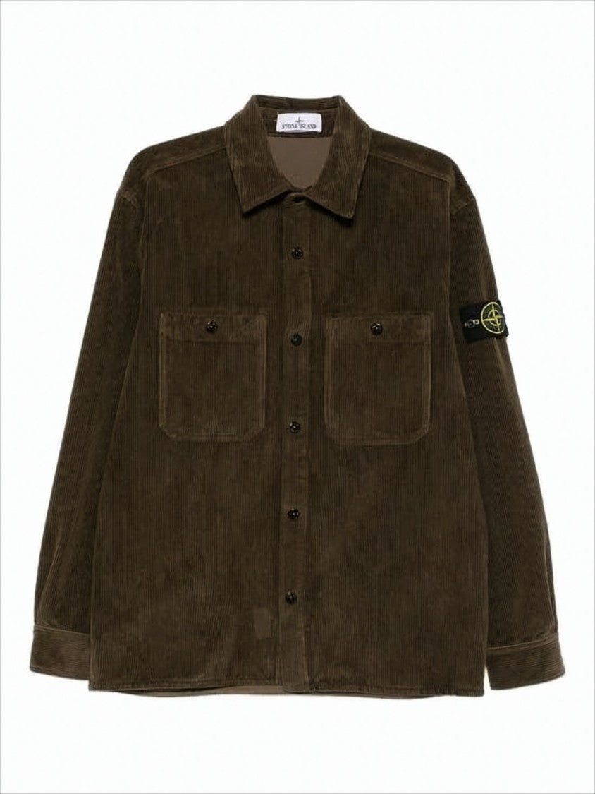 Stone Island Organic Cotton Corduroy Overshirt