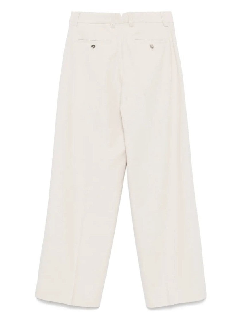 Ami Light Beige Tailored Trousers