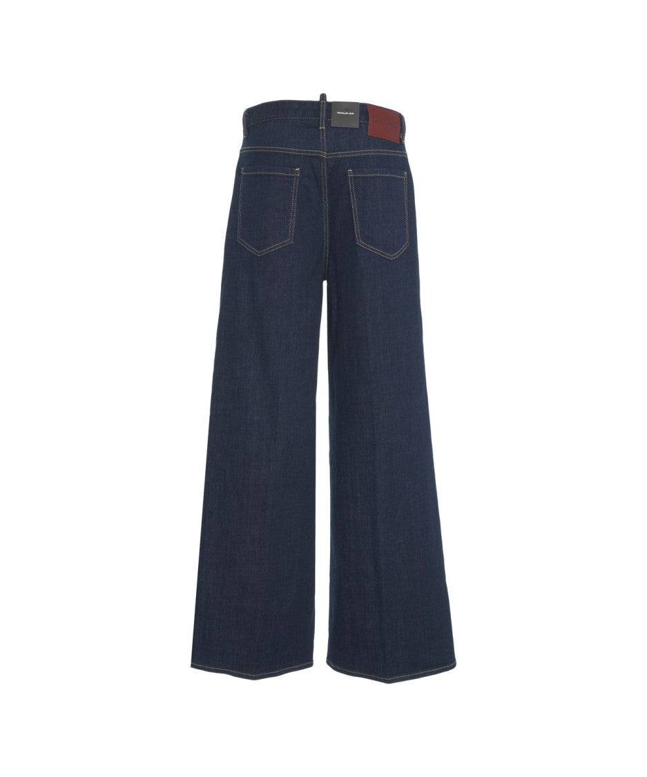 Dsquared2 Wide Leg 'Traveller' Jeans