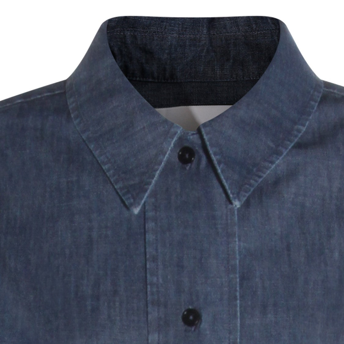 Jil Sander Indigo Cotton Button-Down Maxi Dress