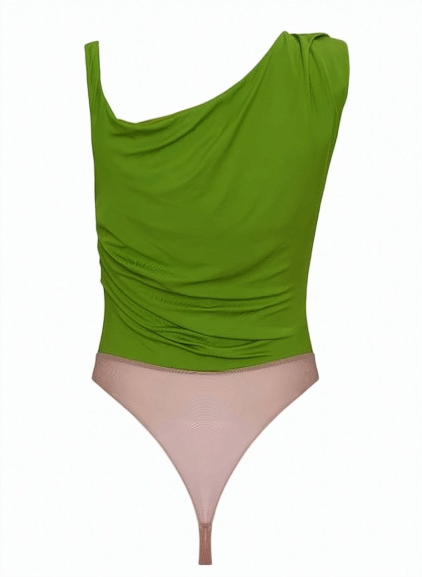 Elisabetta Franchi Jersey Single Shoulder Bodysuit