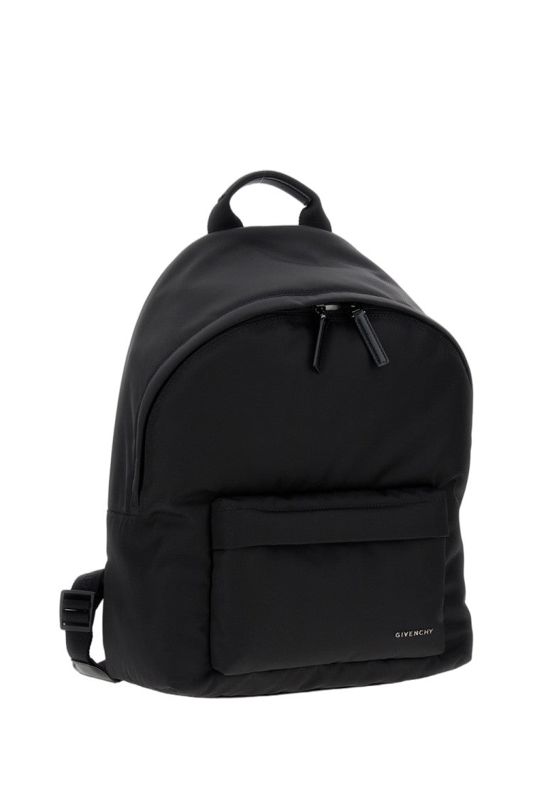 Givenchy Nylon Backpack With Leather Zipper Pulls And Metal Logo
