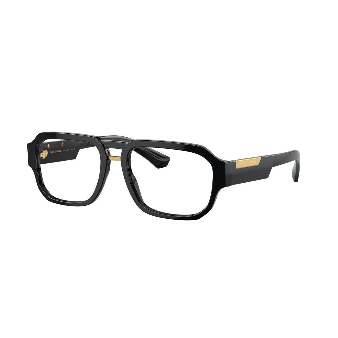Dolce & Gabbana 0Dg3389 Rectangular Black Acetate Eyeglasses
