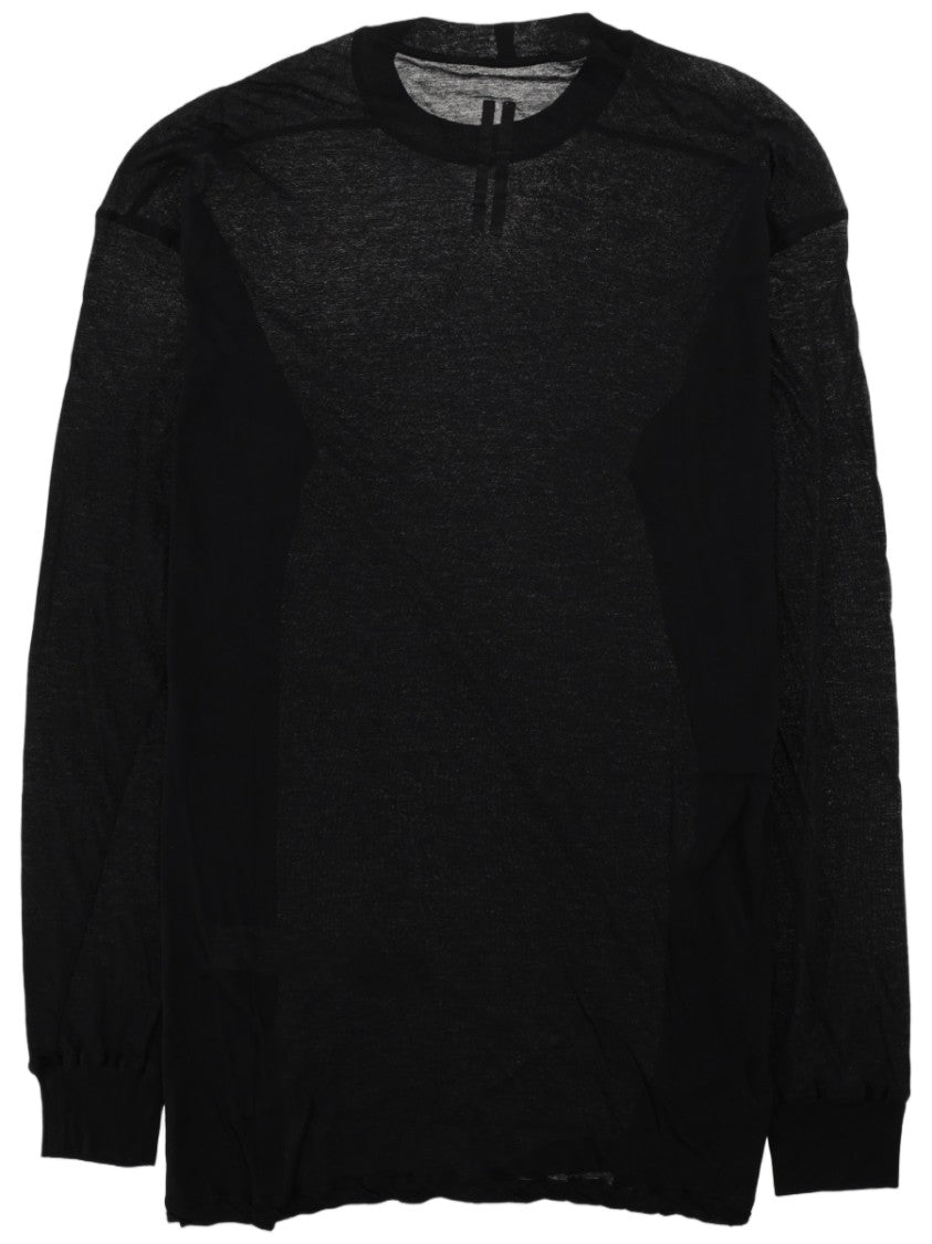 Rick Owens Rick S Jumbo Ls T Semi-Sheer Cotton T-Shirt