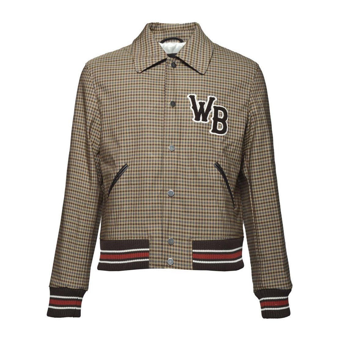 Wales Bonner Homecoming Varsity Beige Cotton Bomber