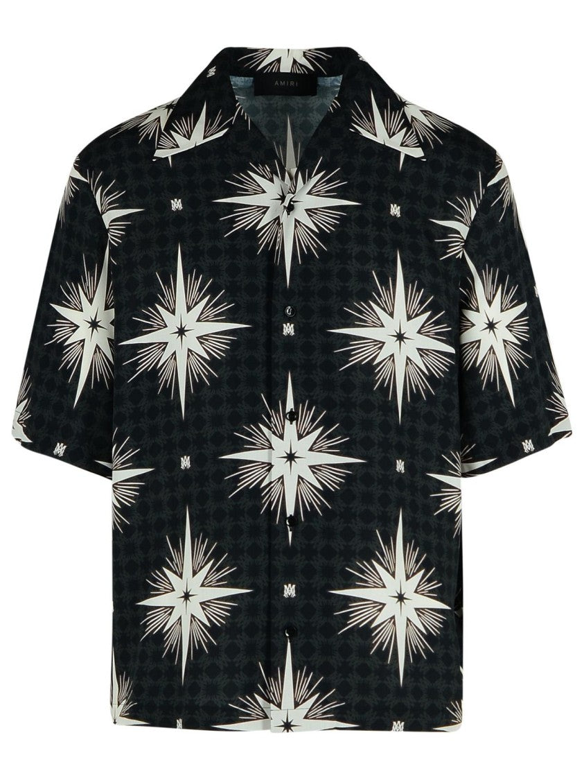 Amiri Starbus' Black Viscose Shirt