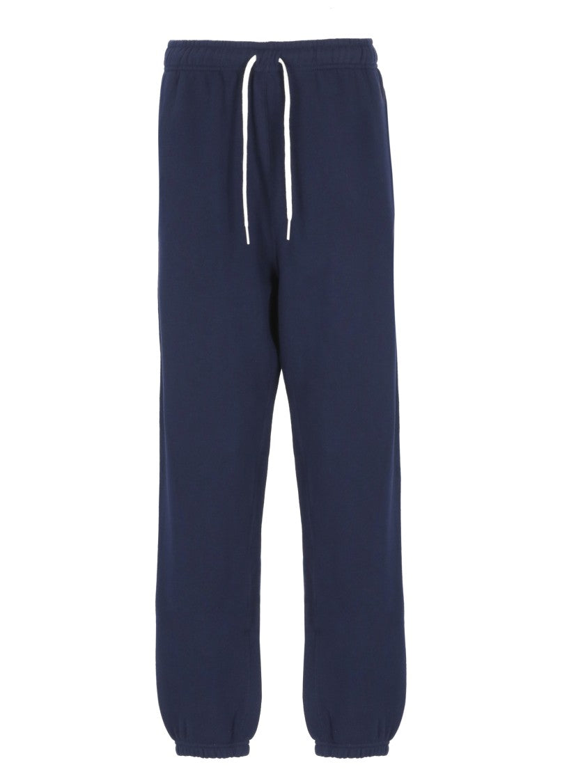Polo Ralph Lauren Relaxed-Fit Blue Cotton Pants With Iconic Pony Emblem