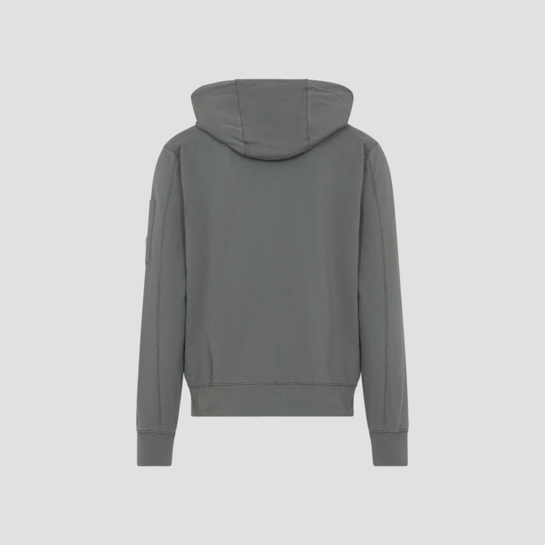 C.P. Company Soft Grey Cotton Sweatshirt With Adjustable Hood