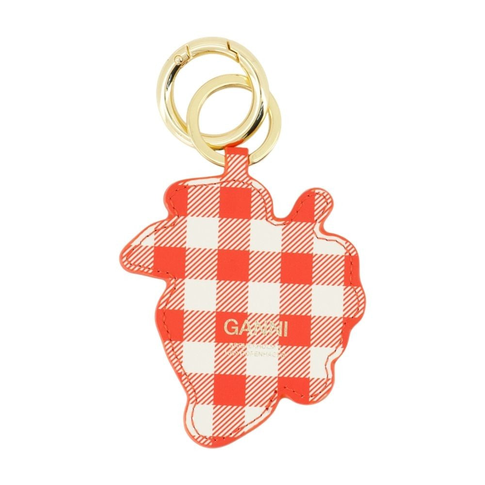 Ganni Grape Keyring - Leather - Red