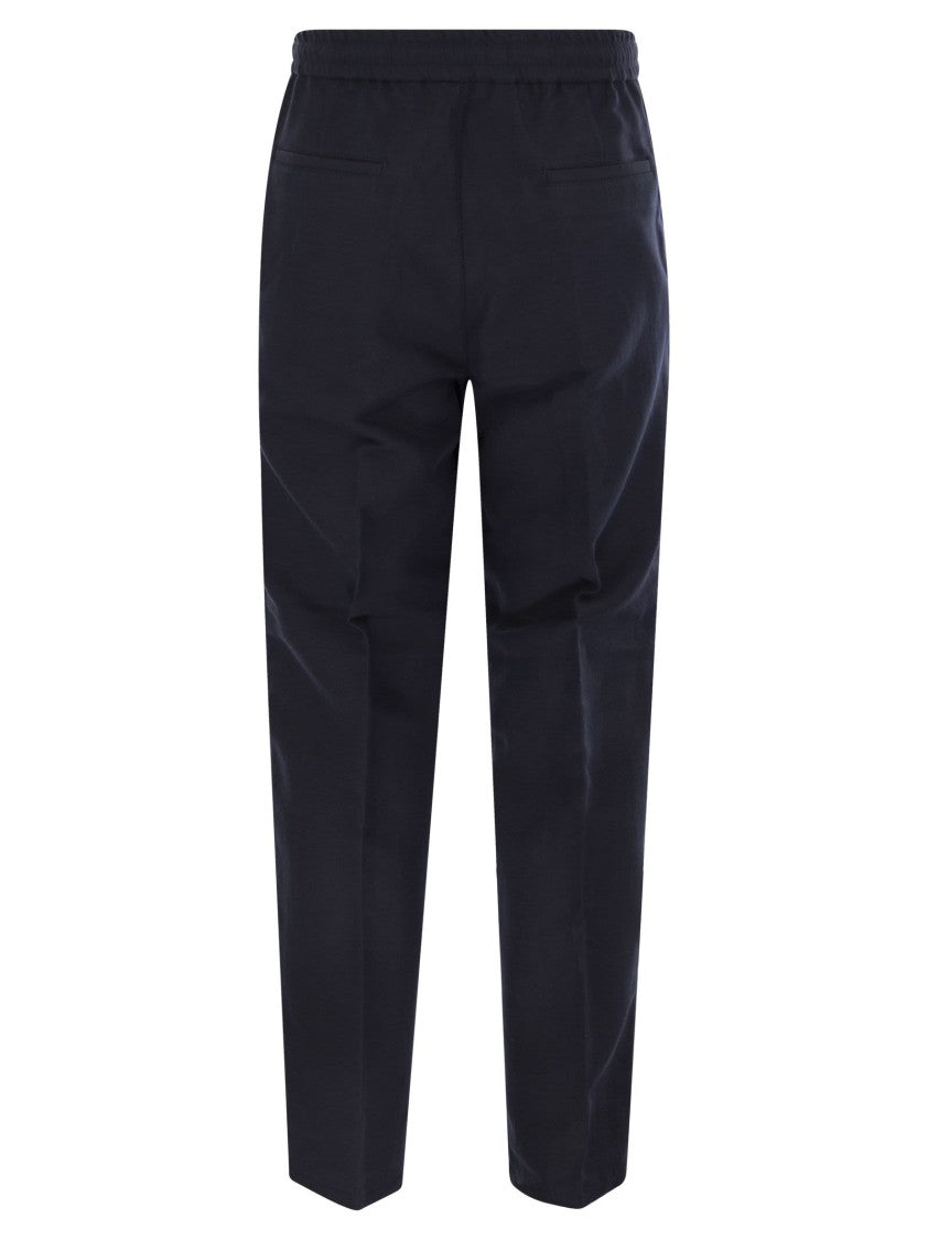 Brunello Cucinelli Leisure Fit Trousers In Linen