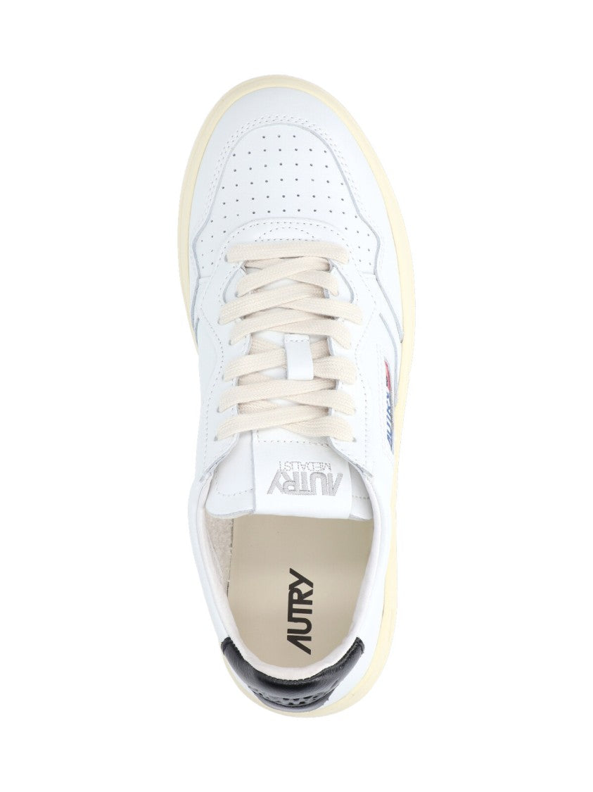 Autry White Medalist Low Leather Sneakers