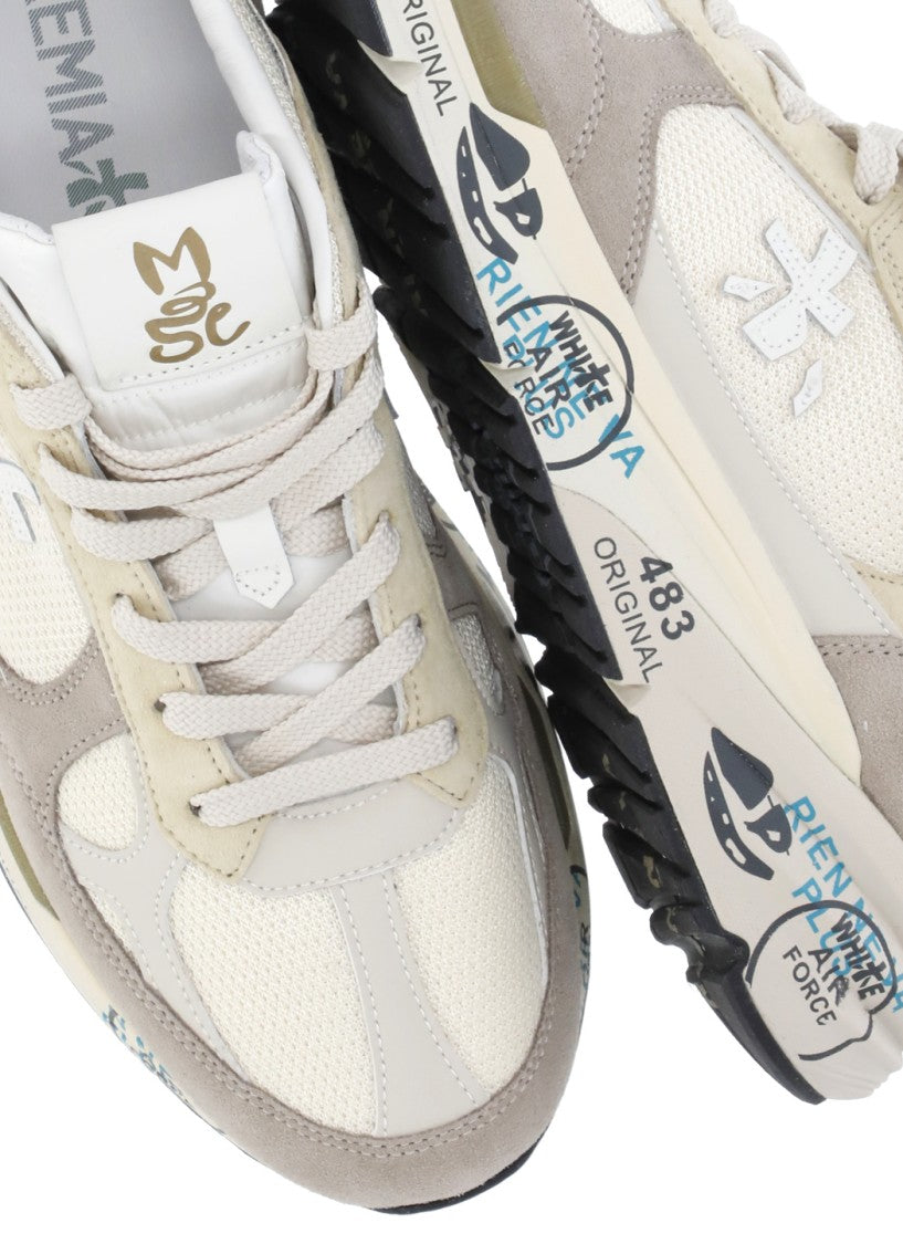 Premiata Beige Mase25 Ivory Inserts Sneakers