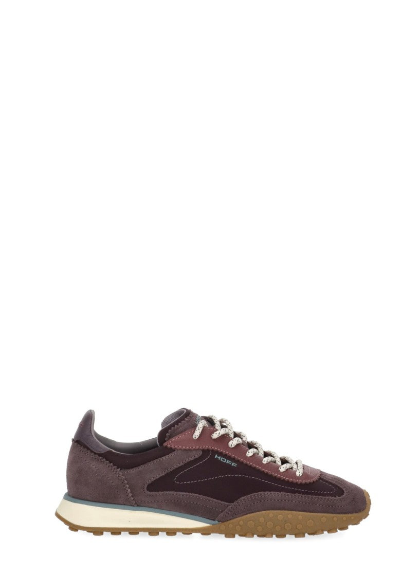 Hoff Purple Multi-Shade Suede-Fabric Sneakers