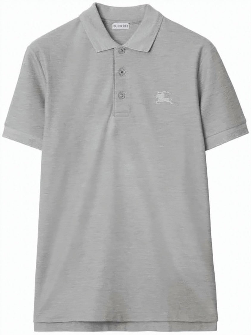Burberry Tailored Fit Grey Polo Shirt