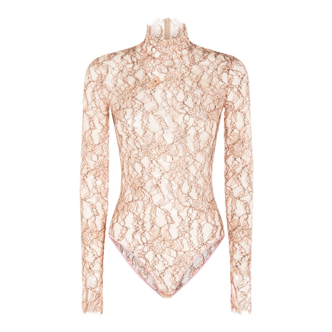 Valentino Lace Bodysuit With Long Sleeves