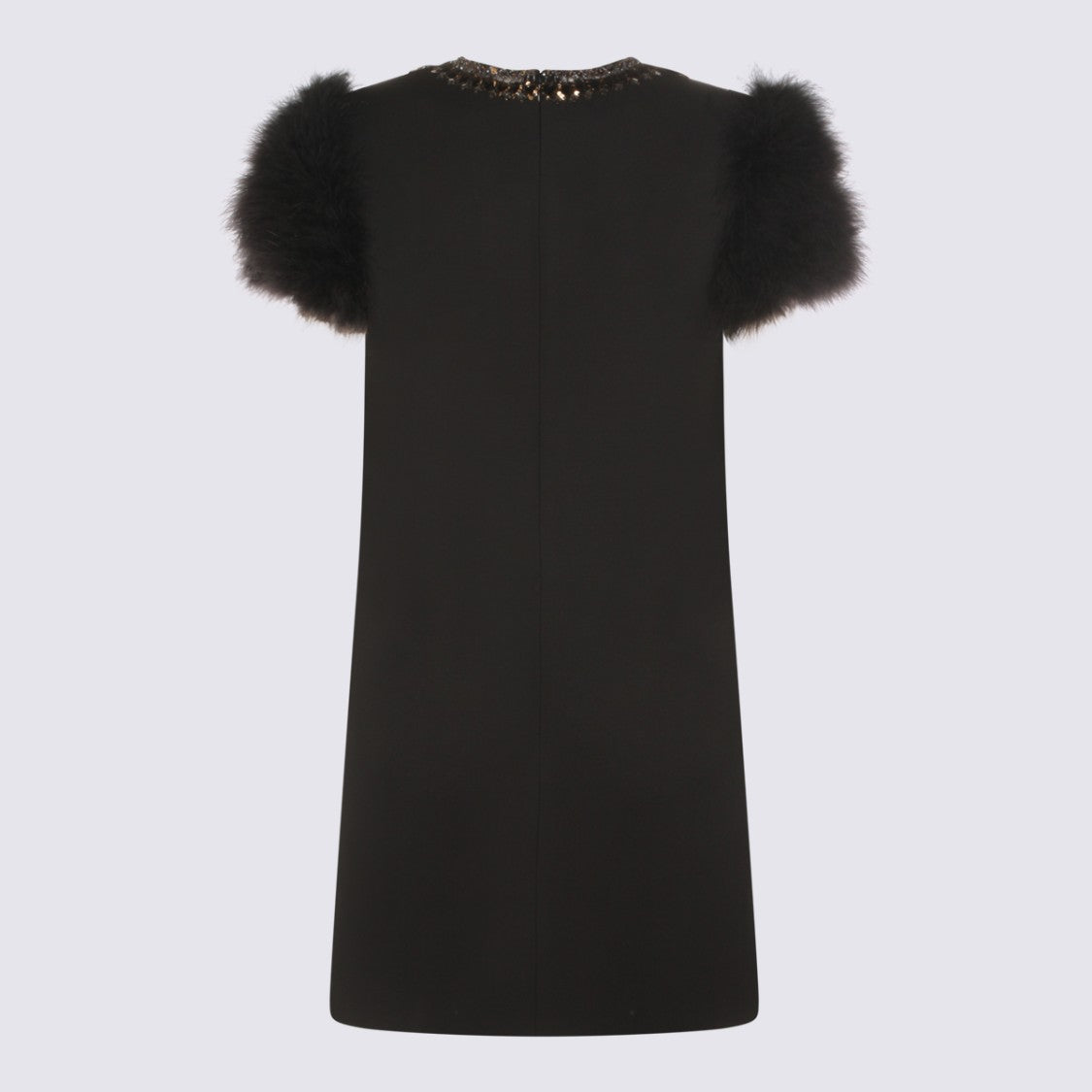 Valentino Black Wool Blend Dress
