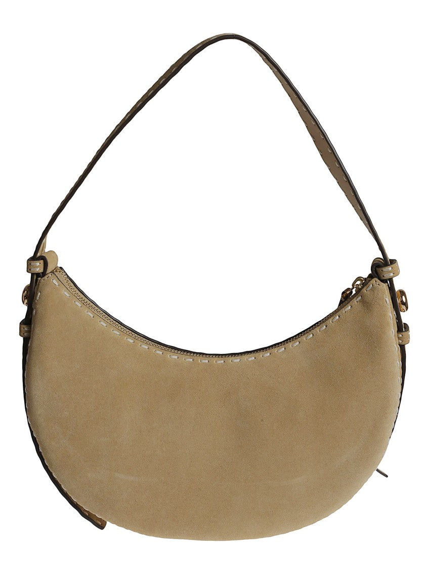 Tory Burch Natural Beige Suede Hobo Bag
