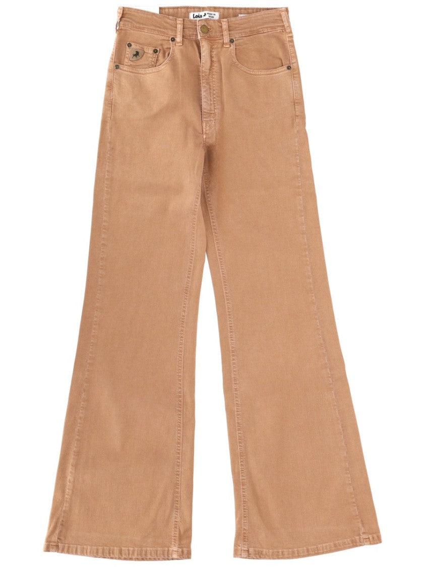 Lois Palas High-Rise Cotton-Blend Flare Jeans