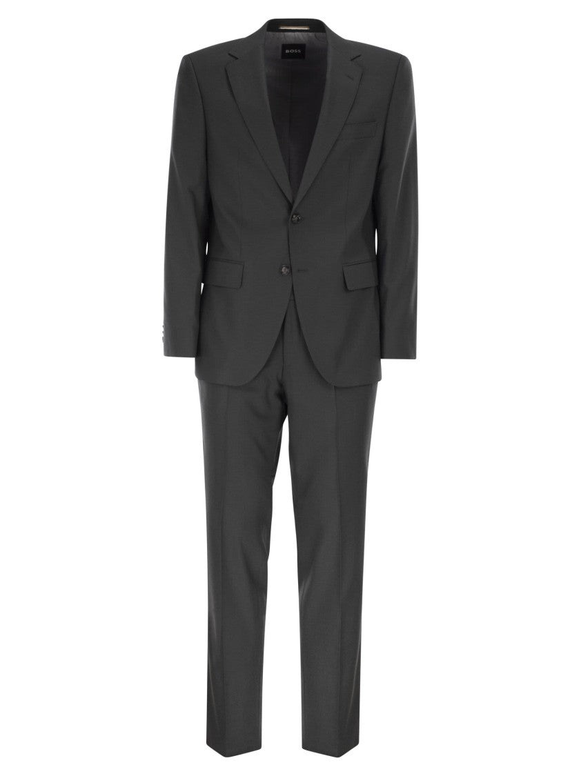 Boss Stretch Virgin Wool Blend Suit