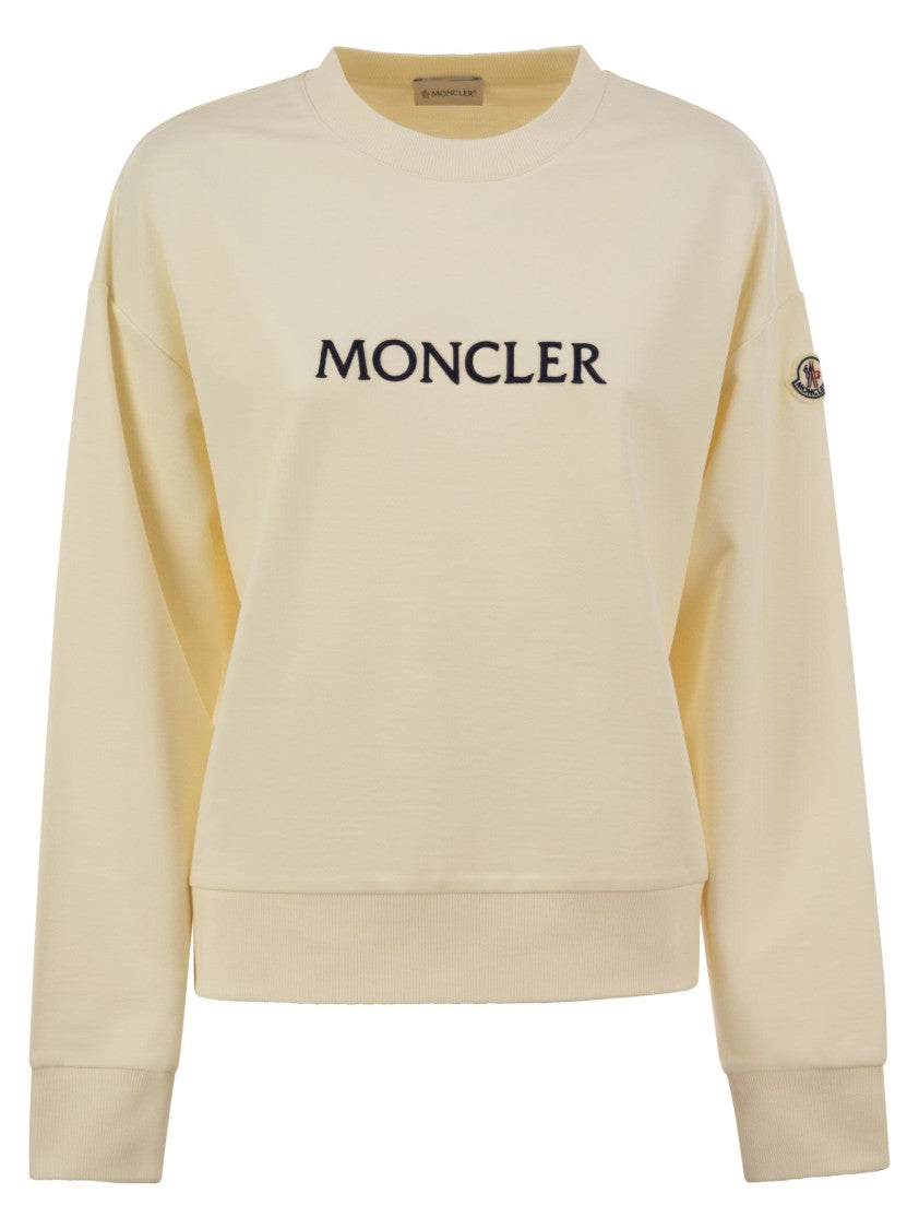Moncler Relaxed-Fit Cotton Sweatshirt With Embroidered Logo