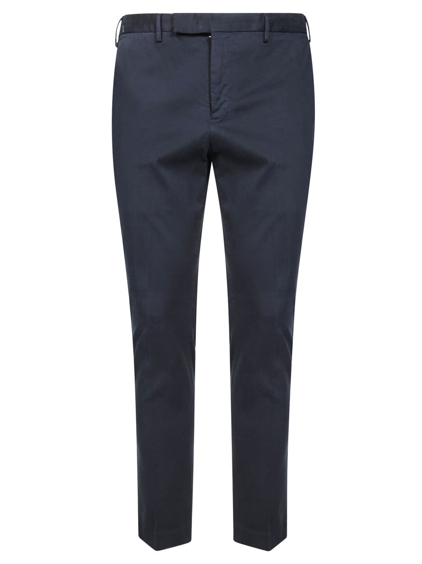 Pt01 Slim Fit Tailored Pants With Clean Finish