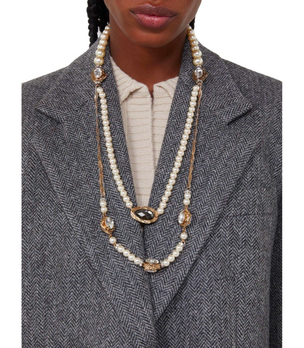 Max Mara Ombrosa White Necklace