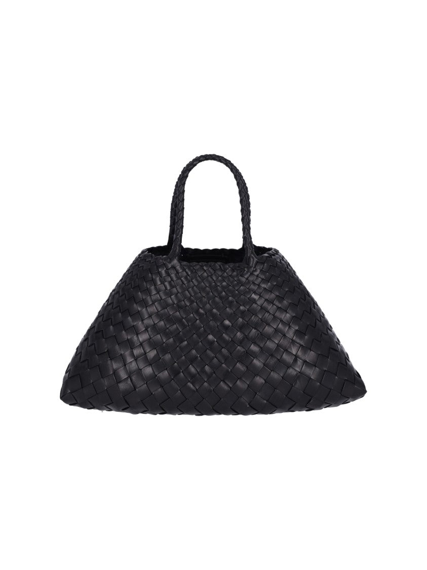 Dragon Diffusion "Santa Croce" Small Tote Bag – Black