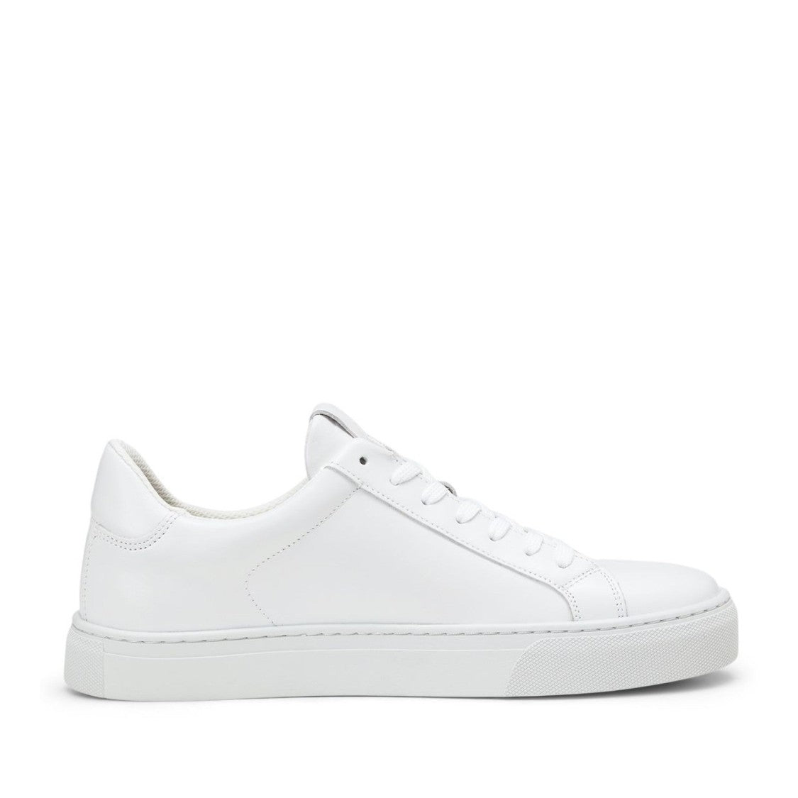 Marc O'polo White Agar Minimalist Lace-Up Leather Sneakers