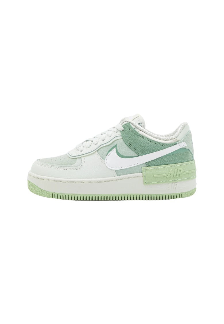 Nike Layered White Sneaker With Pastel Green Accents